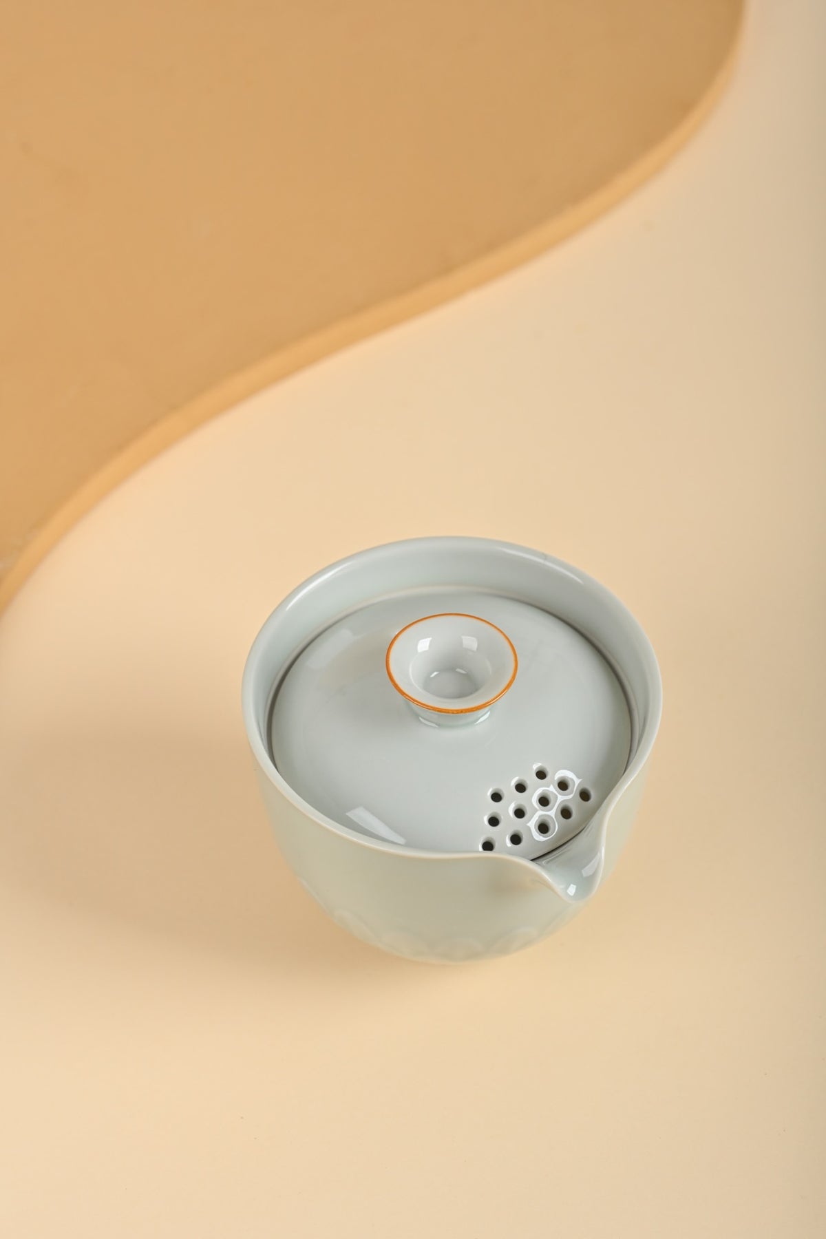 Organic White Tea brewed tea set