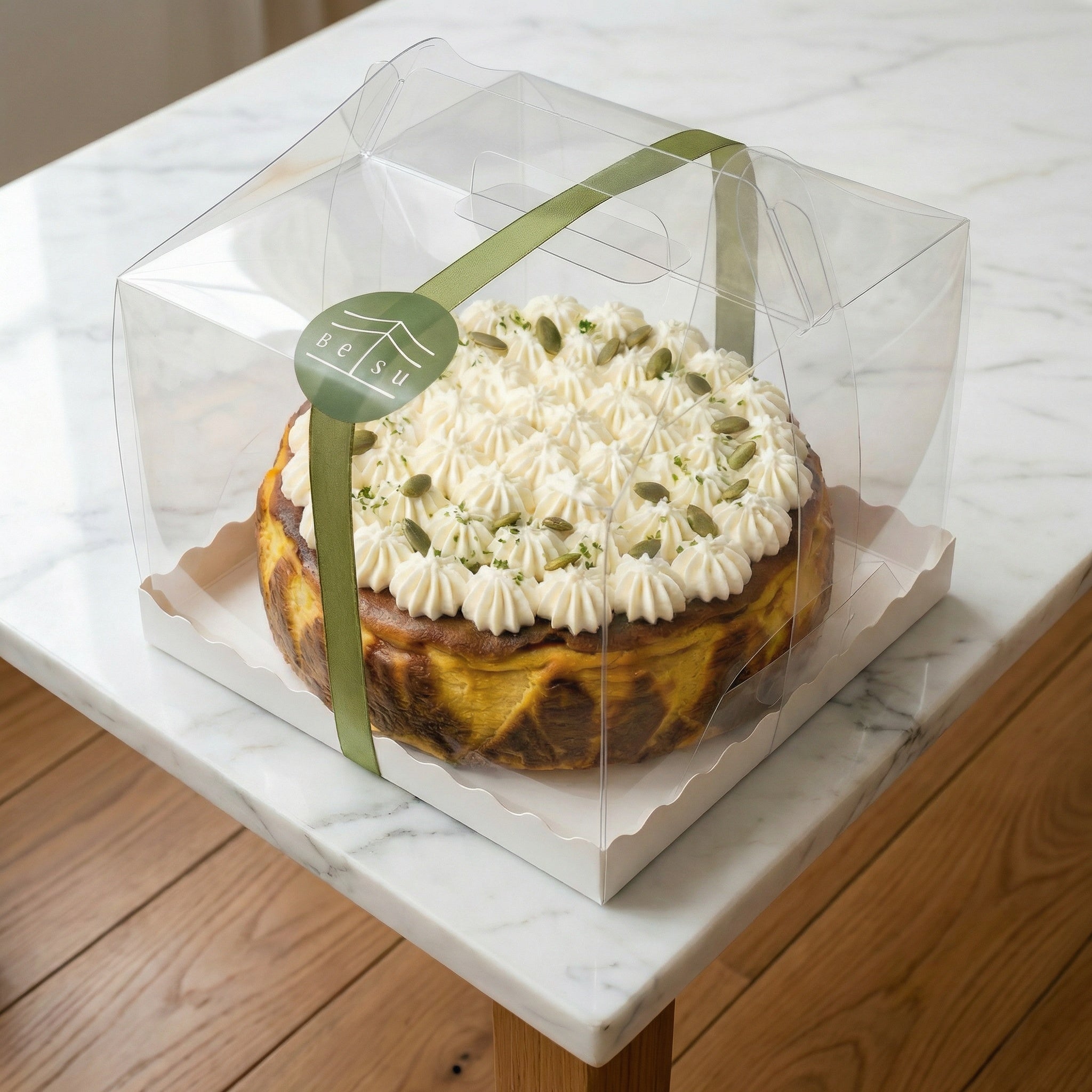 Homemade Plant-based Basque Cheesecake（Pumpkin Flavor）