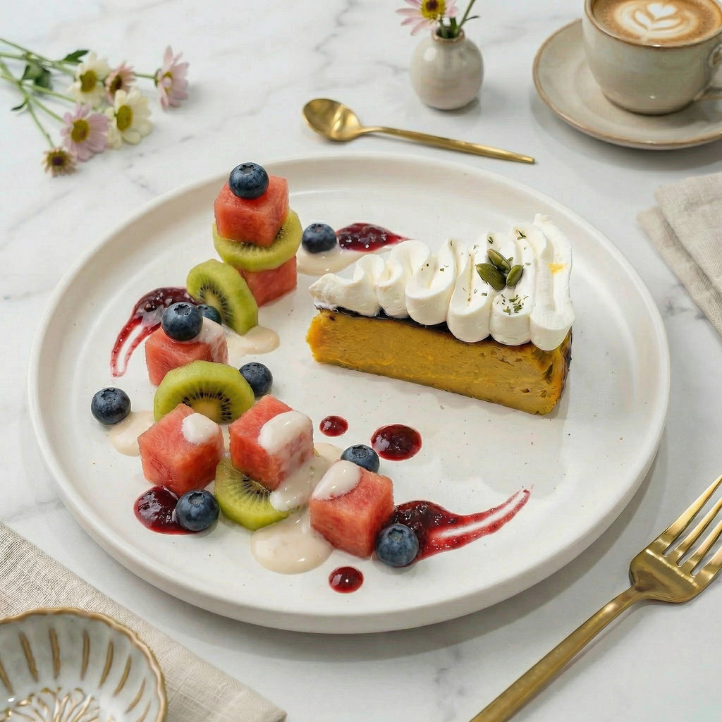 Homemade Plant-based Basque Cheesecake（Pumpkin Flavor）